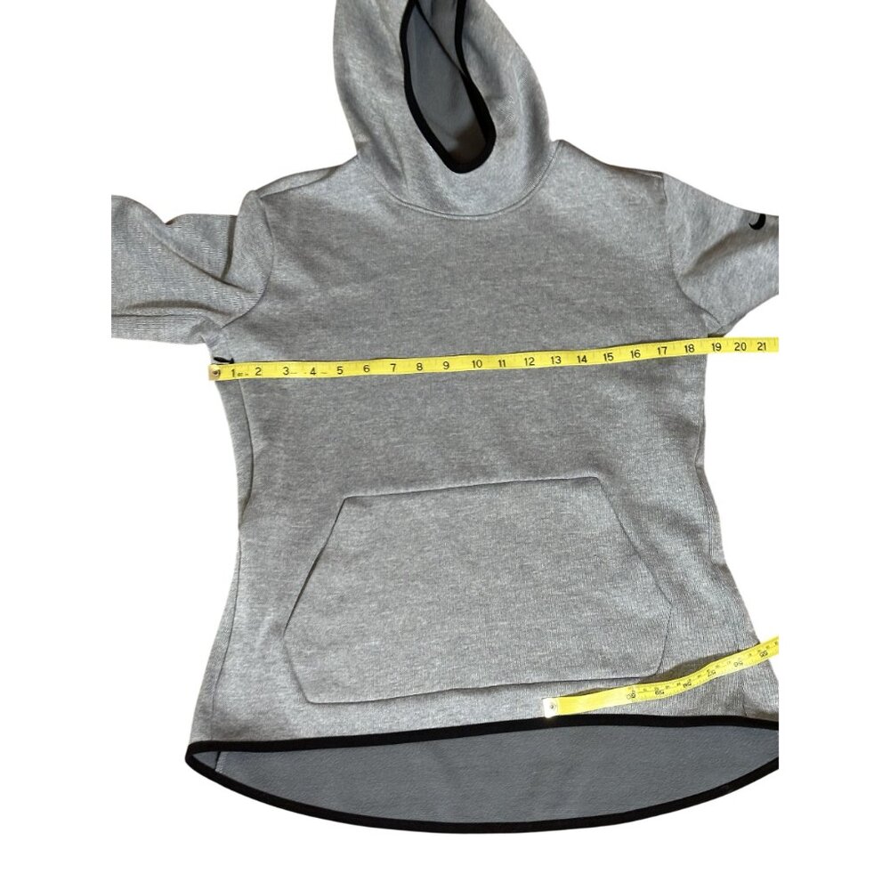 Nike Dri-FIT Hoodie Womens Medium Gray Pullover Athletic Sweatshirt - Picture 5 of 7